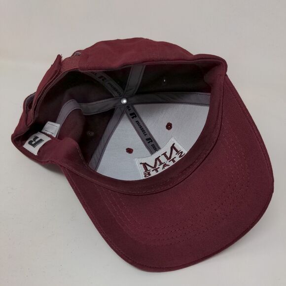 Russell Athletic Mens Strapback Hat Red Embroidered New Mexico State Aggies Logo - Picture 6 of 8